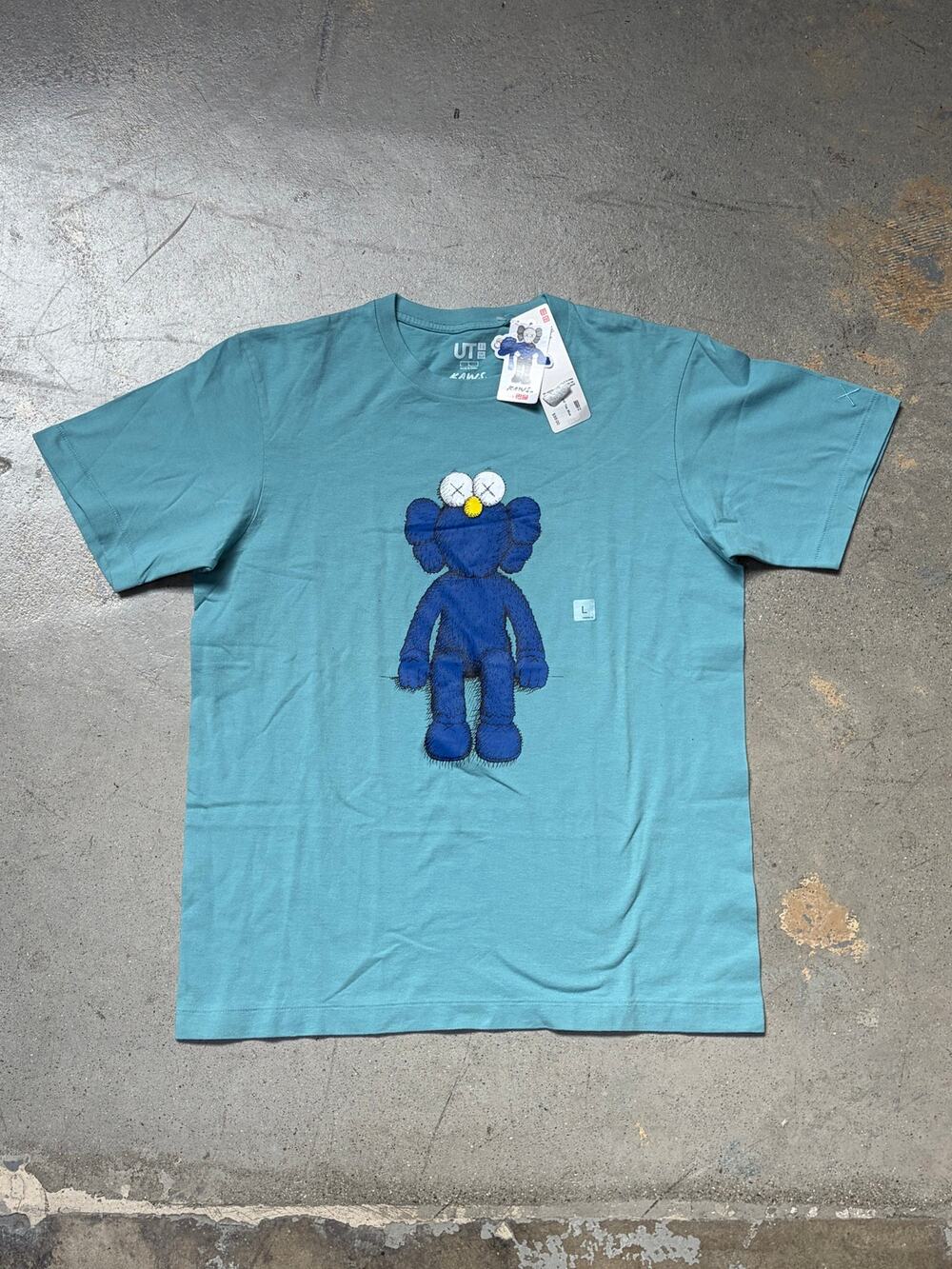 Kaws x Uniqlo BFF T-Shirt Light Blue Large